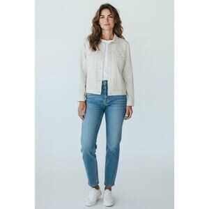 New Tommy Bahama Sandy Spots lightweight Linen Jacket Coconut Leopard XL